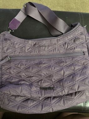 Baggallini Quilted Crossbody Bag in Lavender Purple